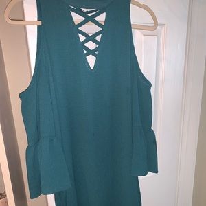Cold shoulder dress